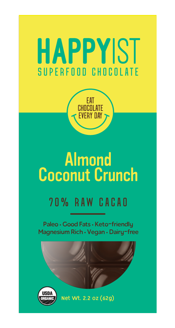 Almond Coconut Crunch Organic Chocolate