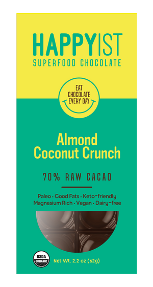 Almond Coconut Crunch Organic Chocolate